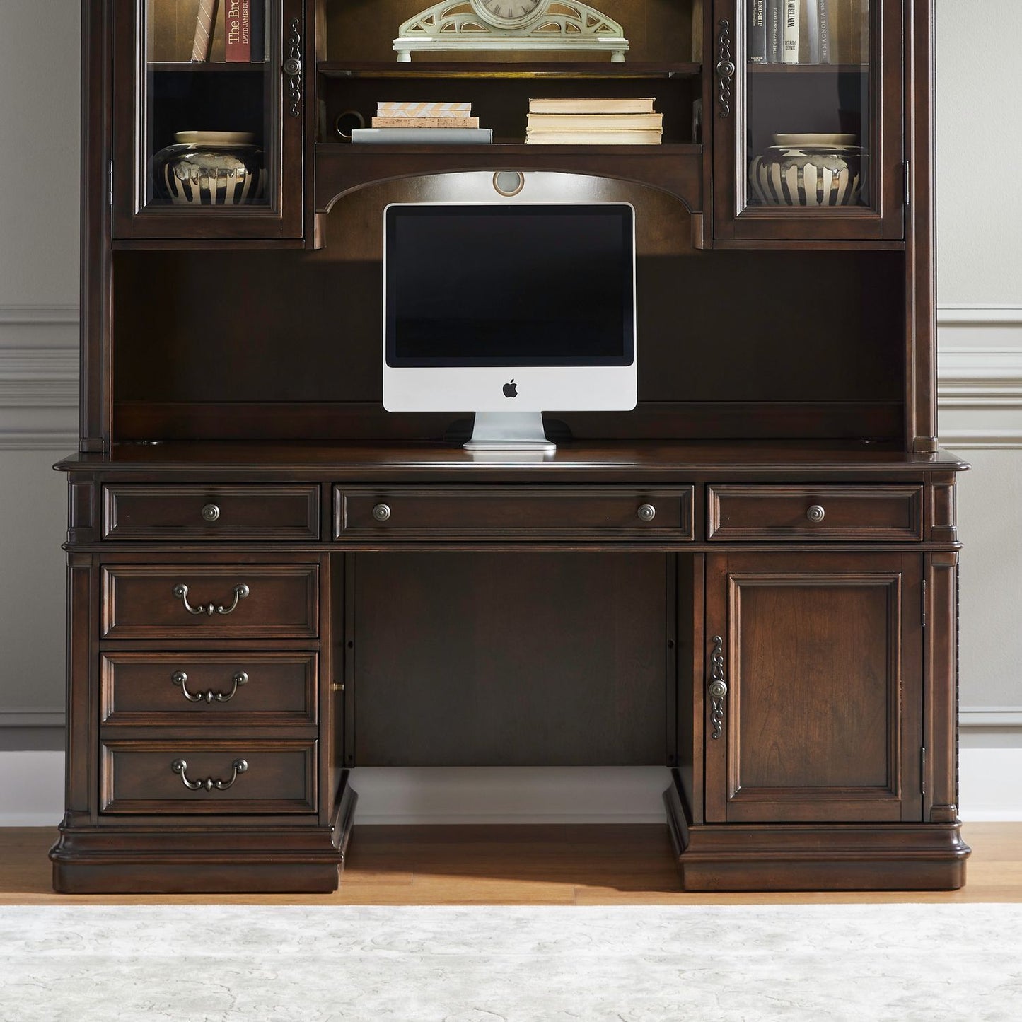 Brayton Manor - Jr Executive Credenza Base - Cognac