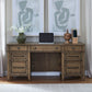 Carolina Park - Jr Executive Credenza Base - Amber Brown