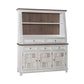 River Place - Server & Hutch - Riverstone White & Tobacco