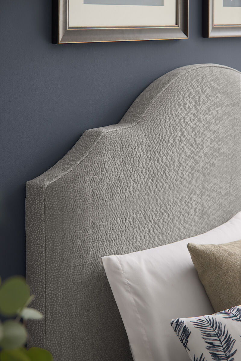 Tide & Timber - Twin Upholstered Headboard 3/3 - Luxe Blue Oak / Gray Antelope
