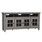Heartland - Entertainment TV Stand - Antique White / Tobacco Tops