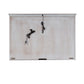 Allyson Park - Jr Executive Credenza Hutch - Wirebrushed White / Charcoal