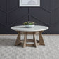 Berkley Square - Round Cocktail Table - Linen & Khaki
