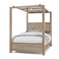 Cool Rustic - King Canopy Bed Rails - Clear Maple