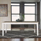 Summerville - Rectangular Leg Table - Soft White Wash / Wirebrushed Gray