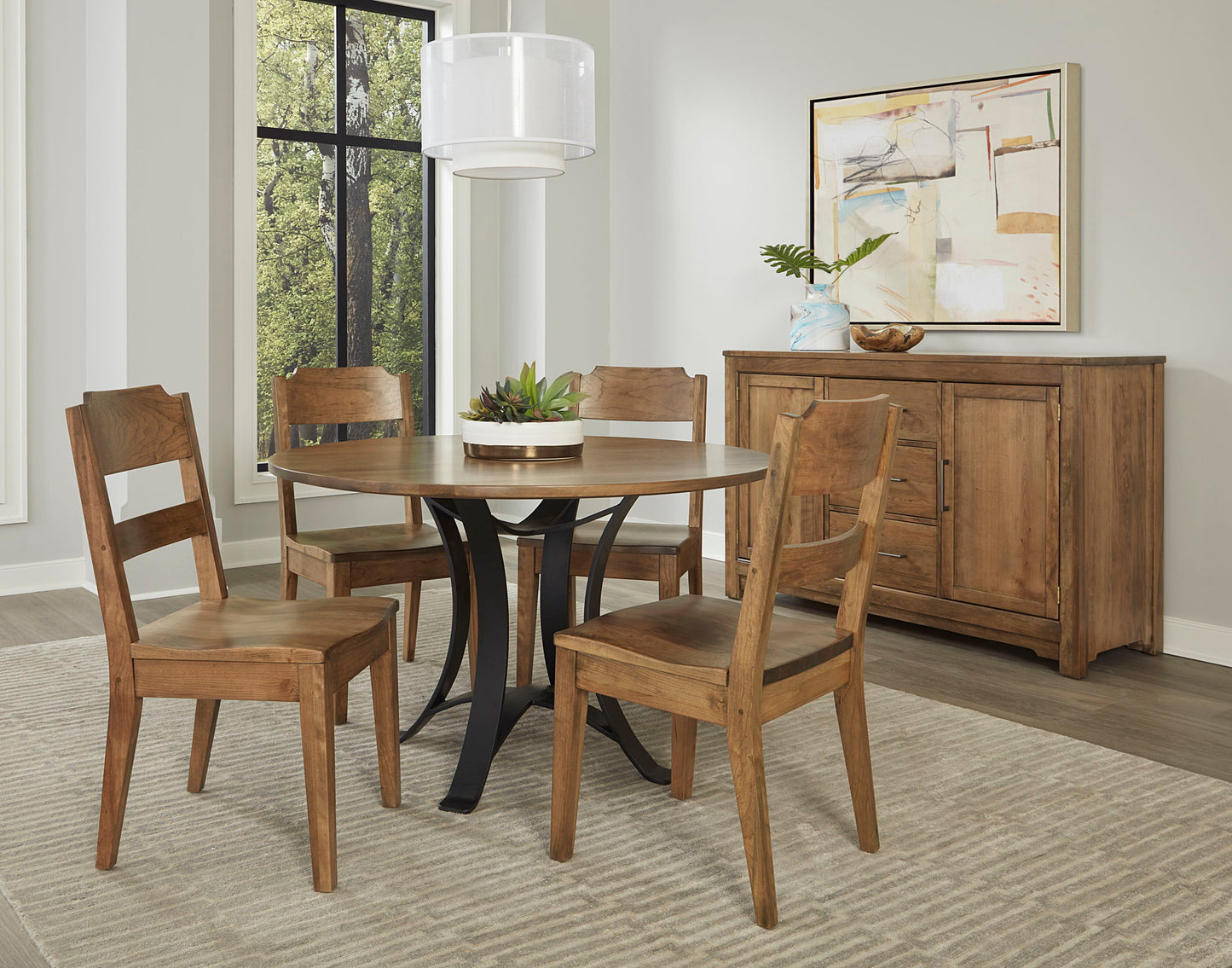 Crafted Cherry - 48" Round Dining Table Top - Medium Cherry