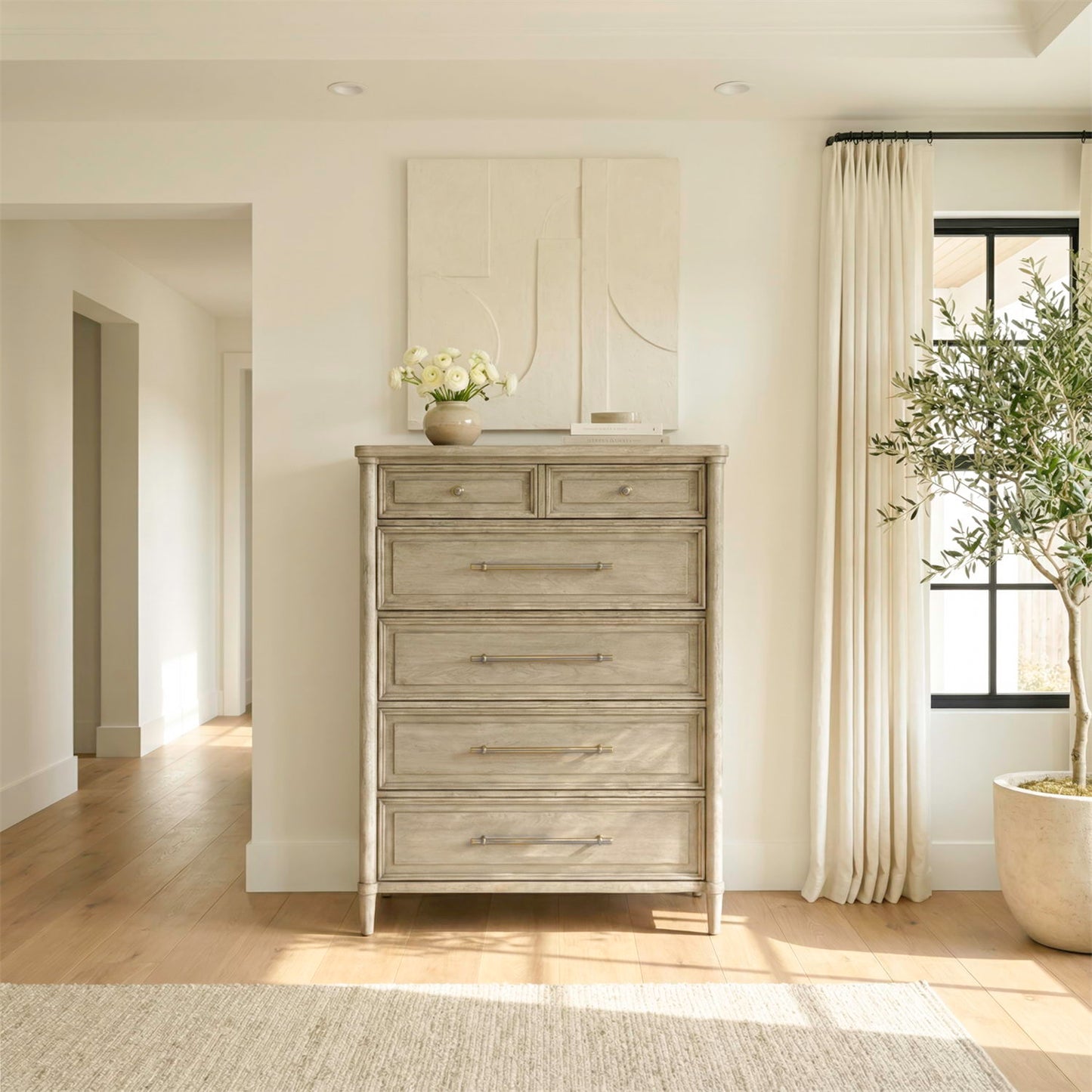 Rochelle Park - 5 Drawer Chest - Smokey Taupe