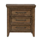 Carolina Park - Nightstand With Charging Station - Amber Brown