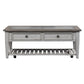 Heartland - 3 Piece Table Set - Antique White / Tobacco Tops