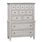 Heartland - 5 Drawer Chest - Antique White / Tobacco Tops
