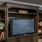 Paradise Valley - Entertainment Hutch - Saddle Brown