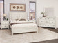 Custom Express - King Architectural Bed Headboard - Weathered White