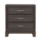 Modern Edge - Nightstand With Charging Station - Caffe