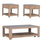Millstone - 3 Piece Set (1 Cocktail 2 End Tables) - Nutmeg