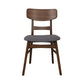 Space Savers - Panel Back Side Chair - Walnut