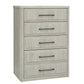 Modern Play - 5 Drawer Chest - Natural White