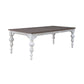 River Place - Rectangular Leg Table - Riverstone White & Tobacco