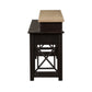 Heatherbrook - Console Bar Table - Charcoal & Ash