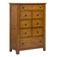 Grandpas Cabin - 5 Drawer Chest - Aged Oak