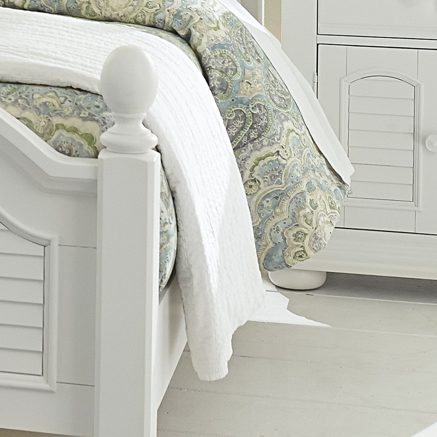Summer House - Panel Bed Rails - Oyster White
