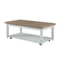 Turnberry Park - Rectangular Cocktail Table - Washed White