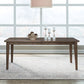 Carolina Park - Rectangular Leg Table - Amber Brown
