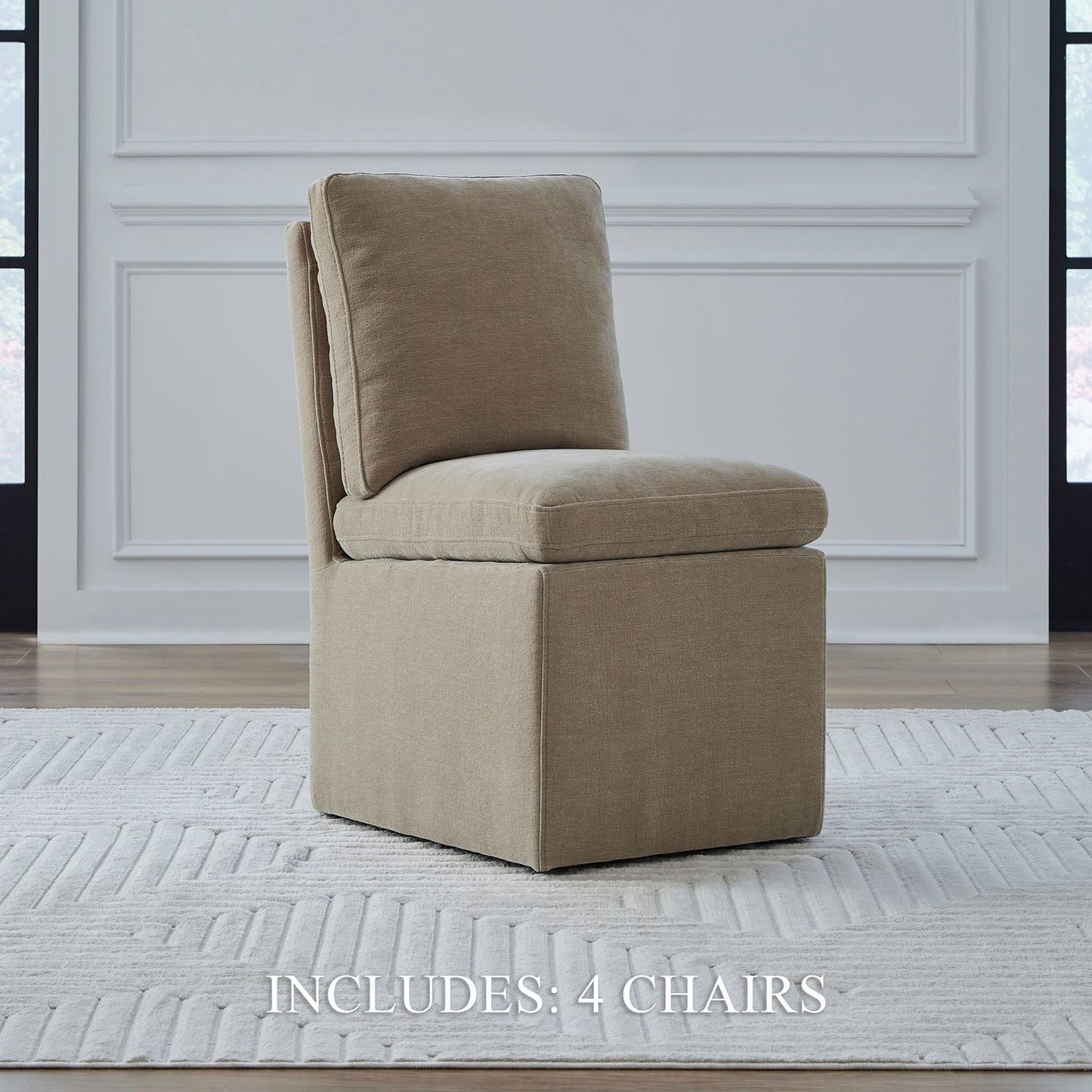 Accent Dining - Accent Dining Chair With Casters