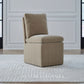Accent Dining - Accent Dining Chair With Casters
