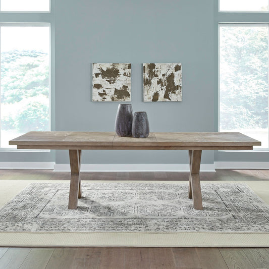 Brentwood - Double Pedestal Table Base - Sandstone