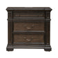 Providence Park - Nightstand With Charging Station - Chateau Brown