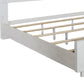 Mirage - California King Panel Rails - Wirebrushed White