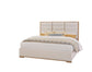Crafted Oak - Erin's King Upholstered Footboard Boucle - White