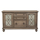 Simply Elegant - 3 Piece Home Office Set (Desk & Hutch Set) - Heathered Taupe