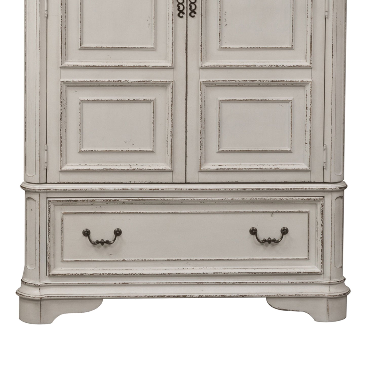 Magnolia Manor - Armoire Base - Antique White