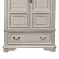 Magnolia Manor - Armoire Base - Antique White