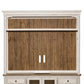 Morgan Creek - Entertainment Hutch - Antique White / Wirebrushed Tobacco Accents