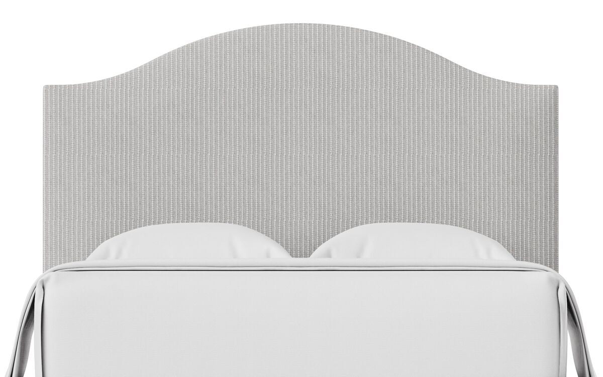 Choices - Emily Queen Upholstered Headboard - Gray Stripe