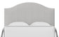 Choices - Emily Queen Upholstered Headboard - Gray Stripe