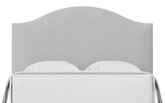 Choices - Emily King Upholstered Headboard - Gray Stripe