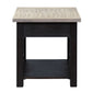 Heatherbrook - Drawer End Table - Charcoal & Ash