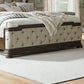 Providence Park - Queen Upholstered Shelter Footboard - Chateau Brown