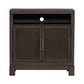 Modern Edge - Bedside Chest With Charging Station - Caffe