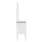 Reflections - Vanity Desk - Pearl White & Rhinestone