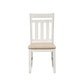 Summerville - Slat Back Side Chair - Soft White Wash / Wirebrushed Gray