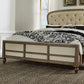 Americana Farmhouse - Queen Upholstered Shelter Footboard - Dusty Taupe