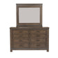 Thornwood Hills - Mirror Metal Strip Accents - Rock Beaten Brown