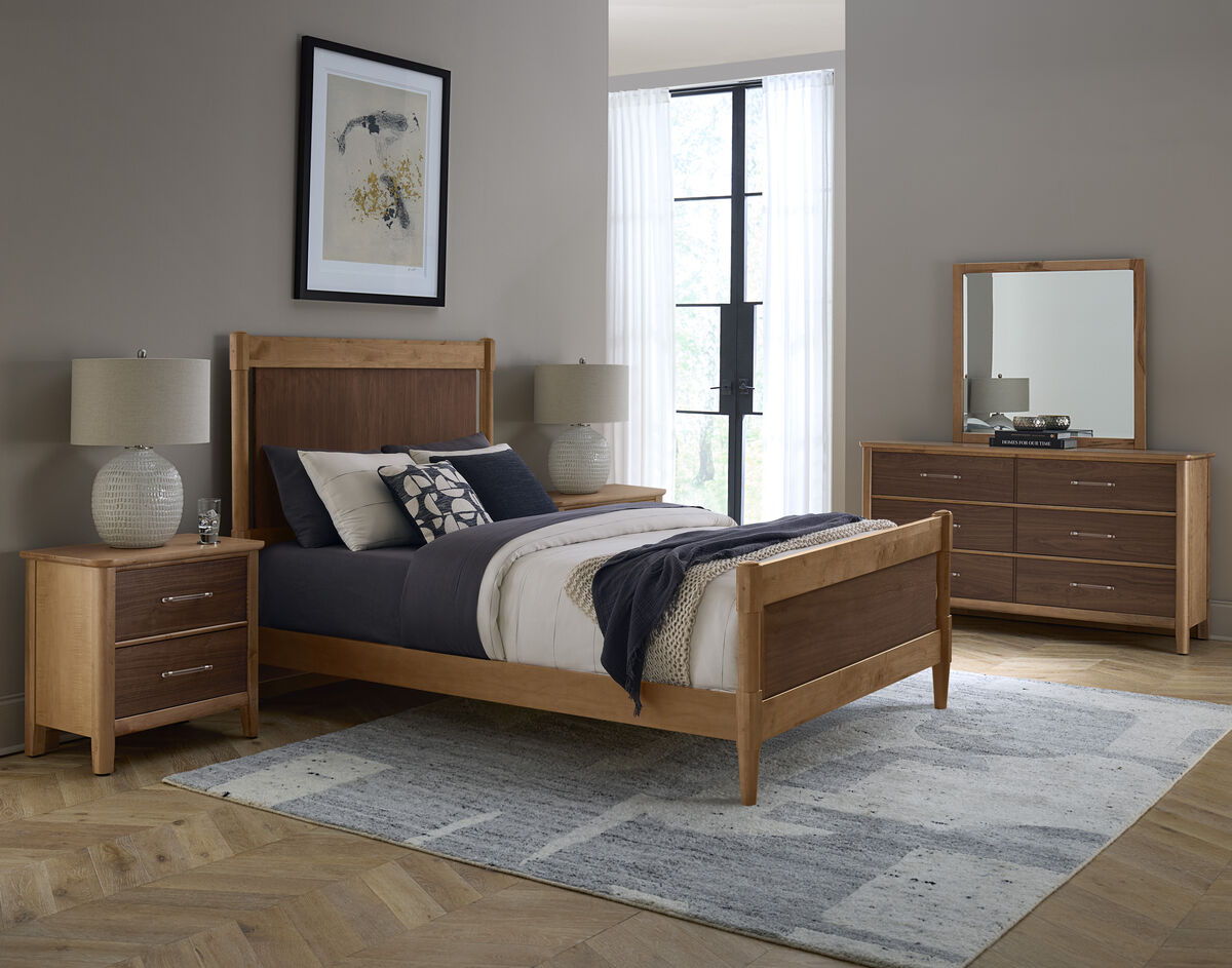 Nordhaven - King Poster Headboard - Two-Tone