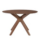 Space Savers - 5 Piece Pedestal Table Set - Walnut