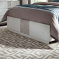 Mirage - King Panel Footboard - Wirebrushed White