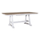 Lindsey Farm - Trestle Table Top - Weathered White & Sandstone